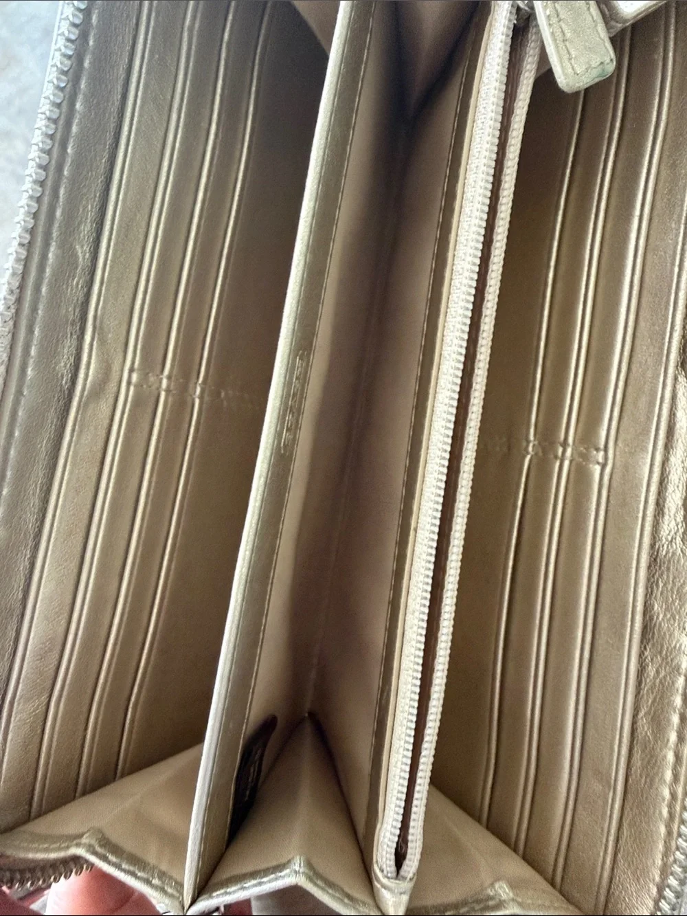 Coach sleek metallic